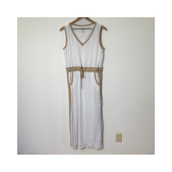 CHICO’S Gauze and Crochet Dress Sz 0.5 (6) - Picture 2 of 7